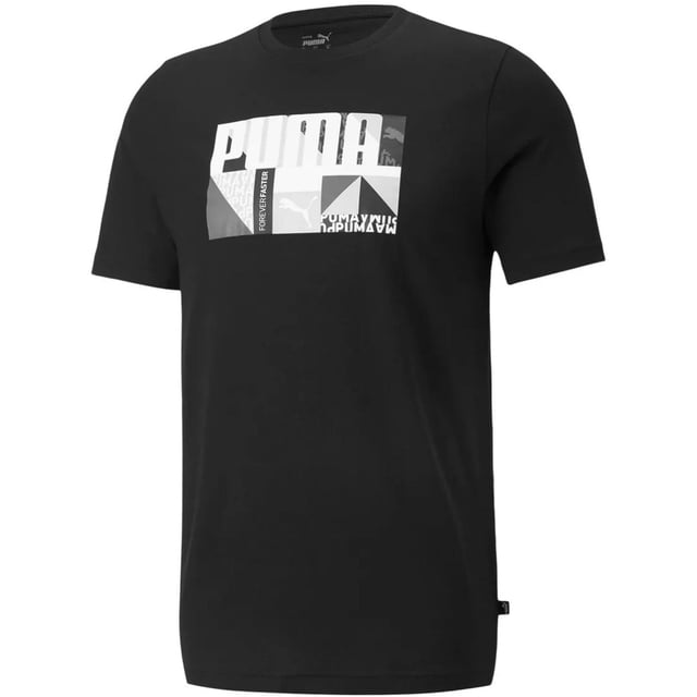 Playera Puma Monogram Graphic para Hombre 671766-01 negro M Puma 671766-01 MONOGRAM GRAPHIC