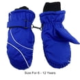 thumbnail image 2 of Injueey 1 par de mitones para niños, guantes Unisex impermeables de invierno, equipo deportivo para niños, regalos fáciles de combinar, actividades al Suministros térmicos azul 1 Injueey HA059223-02B, 2 of 5