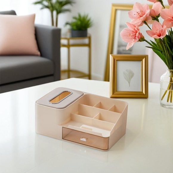 TABLETREANDS Organizador De Amarillo Con Cajón Para Tejidos Cosméticos Y Papelería