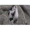 thumbnail image 7 of Men's Athletic Los Angeles Varsity Sherpa Fleece Lined LA Zip Up Hoodie Jacket (Grey, 2XL), 7 of 7