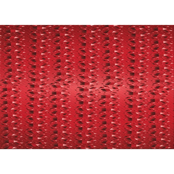 Ahgly Company Indoor Rectangle Patterned Crimson Red Area Rugs, 6' x 9'