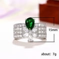thumbnail image 2 of K-KED Women Classic 925 Silver Filled Rings Cubic Zirconia Delicate Jewelry Size 6-10-6, 2 of 6