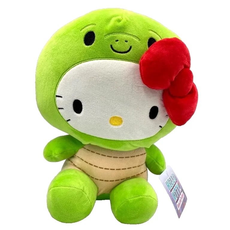 Hello Kitty Green Turtle Plush Toy 13 inch by Sanrio Birthday Gift