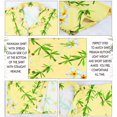 thumbnail image 7 of LA LEELA Men's Hawaiian Shirts Short Sleeve Button Down Shirt Men's Hawaii Shirts Boho Vacation Casual Summer Beach Shirts for Men Funny XXL Floral, Yellow, 7 of 7
