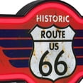 thumbnail image 4 of Route 66 LED Neon Sign Vintage Inspired Retro Wall Decor for the Home, Game Room, Bar, or Man Cave (17” x 9.5” x 2”), 4 of 8