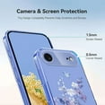 thumbnail image 6 of Compatible with iPhone Air Case Clear with Flower Design, Cute Soft Silicone TPU Floral Aesthetic Women Girls Transparent Protective Shockproof Anti-Scratch Anti-Yellow Phone Cover, A, 6 of 9