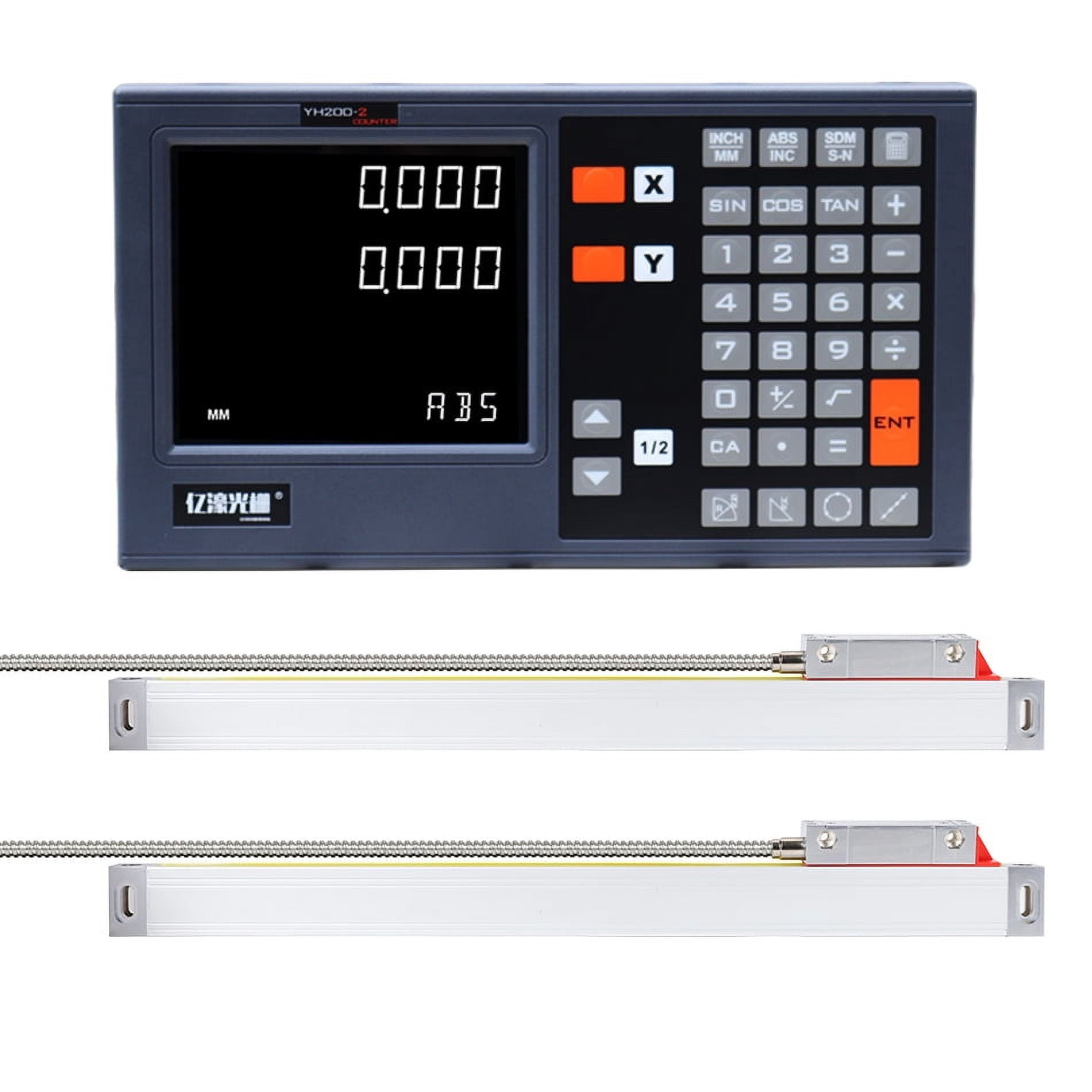 2 Axis Dro Set Digital Readout Kit With Linear Scales 5U 5V TTL DB9
