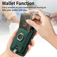 thumbnail image 3 of Dteck for iPhone 11 Pro Case, 2 in 1 Magnetic Wallet with Phone Grip, Compatible with MagSafe, Detachable Premium PU Leather Magnetic Case with Card Slots Ring Holder,Green, 3 of 9