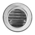 thumbnail image 5 of Rejilla de ventilación redonda de acero inoxidable 304, cubierta de ventilación de pared, salida de ventilación de 4 pulgadas, color plateado, 5 of 5