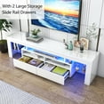 thumbnail image 5 of Blotout 71in LED TV Stand for 75/80 inch TV, High Gloss TV Entertainment Center with 2 Large Storage Drawer, APP RGB Light, Modern TV Stands for Living Room, 5 of 6