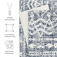 thumbnail image 4 of Noble Linens Blue Reversible Modern Rustic Print 2-Piece Duvet Cover Set, Twin/TwinXL, 4 of 11