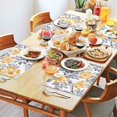 thumbnail image 2 of Pioneer Flower Floral Print Pattern Summer Placemats Table Placemats Set Of 4-Linen Kitchen Washable Placemats Table Mats 12x18 Inch Non-Slip Heat Resistant, 2 of 5
