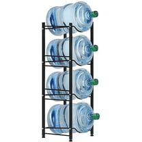 BTY Water Cooler Jug Holder, 4-Tier Heavy Duty Water Bottle Storage Rack for 5 Gallon Water Dispenser