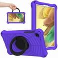 thumbnail image 6 of ELEHOLD Kids Heavy Duty Rugged Shockproof Case Compatible with Galaxy Tab A7 Lite 8.7" 2021, Hard PC Case with Full Body Protection 360 Rotatable Kickstand ,Purple, 6 of 8