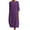 Violet, variante sur Innerwin Robe Midi Unie Robes pour Femmes Plage Col Rond Confortable Rouge 5TG