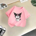 thumbnail image 2 of Camiseta de algodón divertida de verano con dibujos animados para niños y niñas, bonita camiseta de cuello redondo con estampado creativo de Kulomi, informal y urbana, 2 of 5