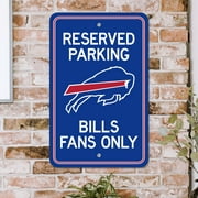Buffalo Bills Team Color Reserved Parking Sign Dcor 18in. X 11.5in. Lightweight