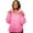 Hot Pink, variant on ManxiVoo Women's Quilted Stand Collar Jacket Long Sleeve Lightweight Warm Puffer Coat with Pockets Winter L Size Black