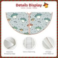 thumbnail image 3 of Bingfone Christmas Tree Skirt Mat Christmas Decoration Interior 48" -Spaceship, 3 of 6