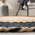 thumbnail image 4 of SAFAVIEH Natural Fiber Cirino Bordered Area Rug, Natural/Black, 4' x 6' Oval, 4 of 8