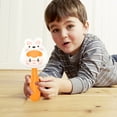 thumbnail image 6 of Cute Bunny Baby Sand Hammers Shaker Rattle Toys, Easy Grasp Handle, BPA Free Safe Soft Plastic, Infant Sensory Teething Toys, Early Educational Hand Shaking Toys, for Newborn Boy Girl Gifts, 6 of 7
