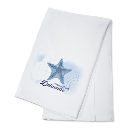Bethany Beach, Delaware, Starfish, Blue, Coastal Icon (100% Cotton Tea Towel, Decorative Hand Towel, Kitchen and Home)