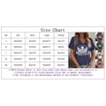 thumbnail image 3 of Plus Size Tshirts Ladies Summer Solid Color V Neck Printed Short Sleeved T Shirt Womens Shirt Blue S, 3 of 4