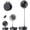 Black, variant on Portable Pedestal Fan 16000mAh Battery [Max 74h Runtime], Foldable Oscillating Standing Fan, Collapsible Desk Fans, LED Light, Case & Remote Control 4 Speeds for Outdoor Travel Camping (Black)