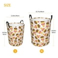 thumbnail image 2 of Lsque Cute Ice Cream pattern Laundry Hamper Basket, Tall Woven Rope Hamper Basket for Clothes, Lightweight Storage Basket, Collapsible Waterproof-Medium, 2 of 8