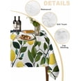 thumbnail image 5 of Summer Lemon Rectangle Tablecloth, Yellow Fruits Pastoral Green Botanical Waterproof & StainResistant Tablecloth, Washable Oil-proof Table Cover for Dining/Party/Wedding/Camping/Buffet 54x108 In, 5 of 9
