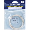 Beadalon German Style Wire-Silver Round - 26 Gauge, 65.5'