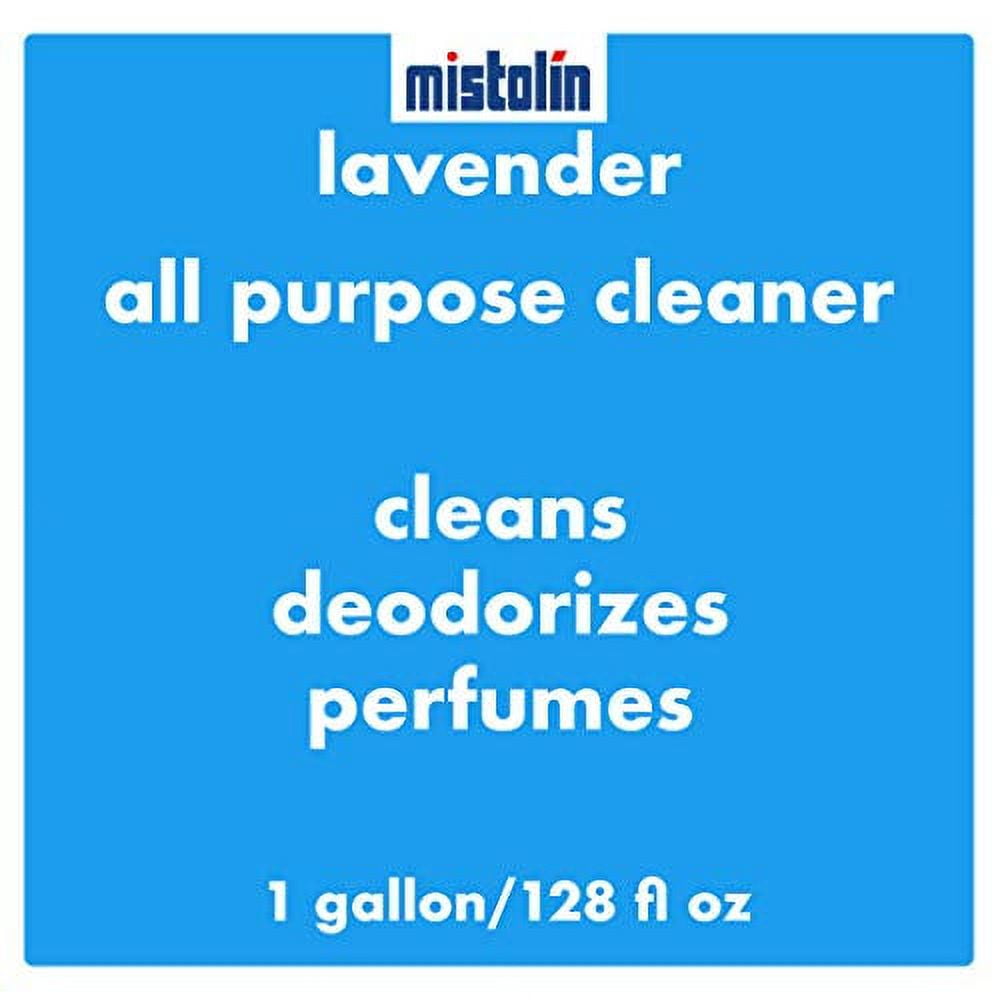 (6 pack) Mistolin Disinfectant, all-purpose cleaner, 128 fl oz, lavender scent, best cleaner for bathrooms, floors and kitchens.
