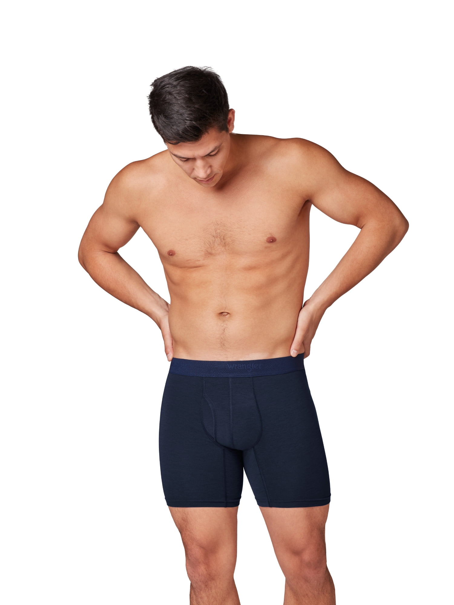 Wrangler Men's Active Stretch Boxer Brief Set, Underwear for Men, XL, 6 Pack
