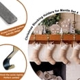 thumbnail image 3 of Soporte para medias navideñas para repisa de chimenea, soporte para medias navideñas de metal de bronce brillante para repisa de chimenea, decoraciones navideñas, 3 of 5