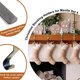 thumbnail image 3 of Soporte para medias navideñas para repisa de chimenea, soporte para medias navideñas de metal de bronce brillante para repisa de chimenea, decoraciones navideñas, 3 of 5