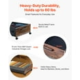 thumbnail image 5 of VEVOR Under Bed Storage with Wheels, 25.6 x 18.1 x 7.1 inch Underbed Containers, Underbed Shoes Organizer with Lockable Wheels, Rolling Under the Bed Storage Bins for Clothes, Shoes, Blankets, 2 Pack, 5 of 9