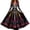 Black1, variant on Skeleton Dress Long Sleeve V Neck Maxi Halloween Dresses for Women Spooky Skull Rose Gothic Festival Party Outfit
