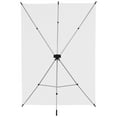 thumbnail image 3 of Westcott 5x12' X-Drop Wrinkle-Resistant Backdrop Kit, High-Key White Sweep, 3 of 10