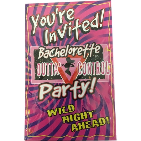 6 Bachelorette Party Celebration Night You're Invited Invitation Cards