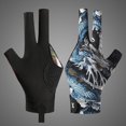 thumbnail image 4 of Snooker Gloves Billiard 3 Left Three Finger Hand Open Pool Cue Glove Fast N Y4R3, 4 of 8