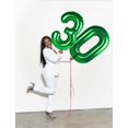 thumbnail image 4 of Números de globos Enyeopd, grandes, de 40 pulgadas, de color verde oscuro para fiestas, 4 of 6