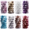 thumbnail image 5 of 30Pcs Shatterproof Clear Plastic Christmas Ball Ornaments Decorative Xmas Balls Baubles Set with Stuffed Delicate Decorations 2.4", 5 of 5