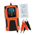 thumbnail image 1 of S SERENABLE Car Battery Charger Three Stage Automatic Charging for Boats Motorcycle Orange, 1 of 9