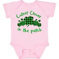 thumbnail image 3 of Inktastic St. Patrick's Day Cutest Clover in the Patch in Plaid Boys or Girls Baby Bodysuit, 3 of 5