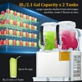 thumbnail image 2 of JustSmart Stainless Steel Commercial Margarita & Slushy Machine - 2 Tanks for Frozen Beverages & Smoothies, Perfect for Supermarkets, Cafes & Bars, 2 of 7