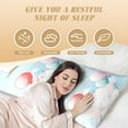 thumbnail image 4 of Gaeub Cute Elephant Printed Long Body Pillowcase Envelope Closure 1 Pack Wrinkle for Night Sweats - 20x54 in, 4 of 8