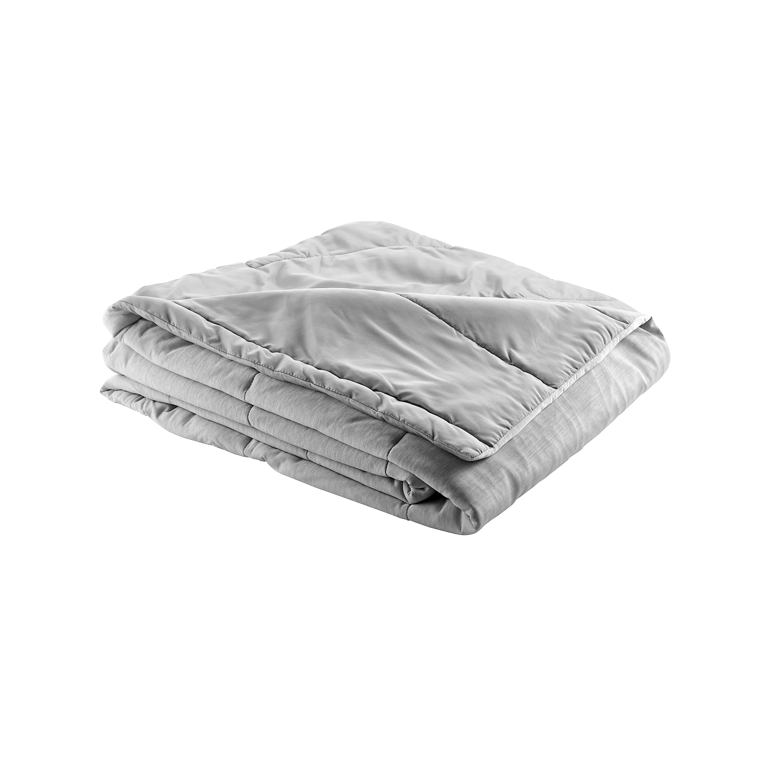 Mainstays Cool to the Touch Contemporary Gray Microfiber Reversible Bed Blanket, Twin - image 3 of 5