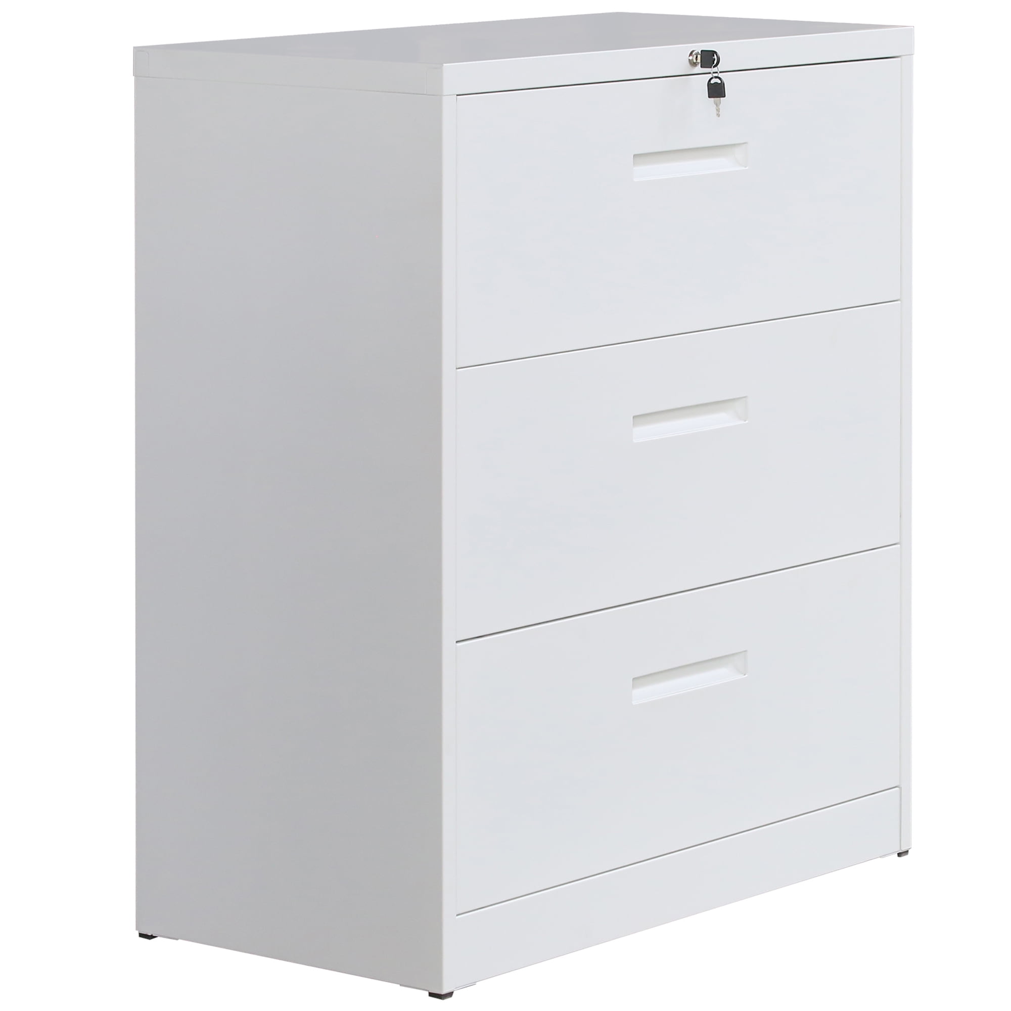 2/3-Drawer File Cabinet Steel Lateral File Cabinet Storage Lockable For Office 