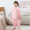 thumbnail image 3 of WIBACKER 9M-6Y Baby Warm Flannel Sleeping Bag with Feet, Rabbit Sleepsuit, Kids Toddler Girls Double Zipper Wearable Sleep Sack, 3 of 12