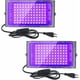 thumbnail image 1 of 2pcs 100w Uv Led Floodlight Blacklight Ip65 Waterproof, Ultraviolet Led Lamp, Effect Lighting For Aquarium, Party, Neon Painting, Fluorescent Poster, 1 of 5